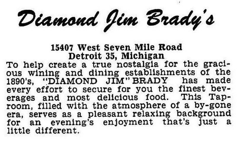 Diamond Jim Bradys (E7Core Cafe) - Vintage Post Card